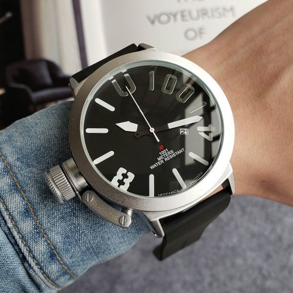 

men military watch quartz movement large caliber dial exquisite craft watch three hands modern fashion holiday gift watches