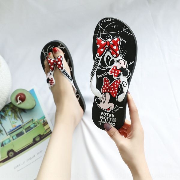 

pplea cartoon women's new non-slip breathable casual flat heel cartoon women's new non-slip breathable casual flip-flops sandals f