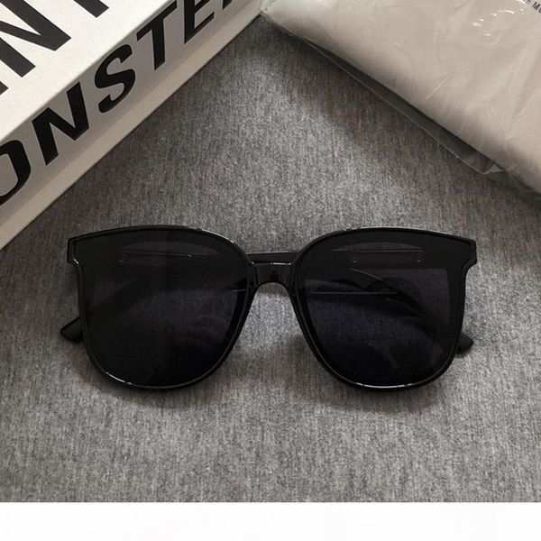 

2020 women brand designer sunglasses korea classic square frame sun glasses fashion female men cool sunglasses without logo, White;black