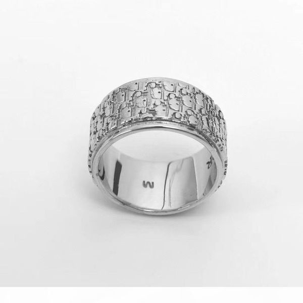 

master design letter titanium steel ring men and women fashion personality ring jewelry accessories, Silver
