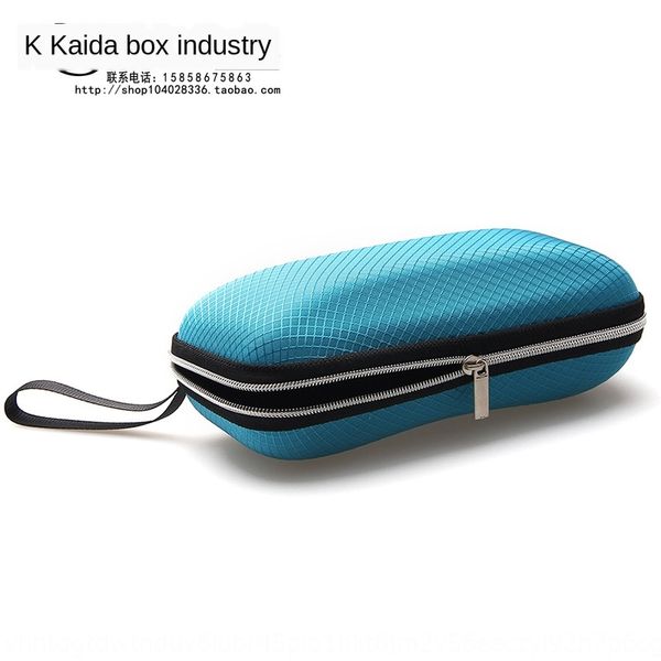 

новые модные солнцезащитные очки высокого класса близорукость коробки большие солнечные очки коробки, Blue