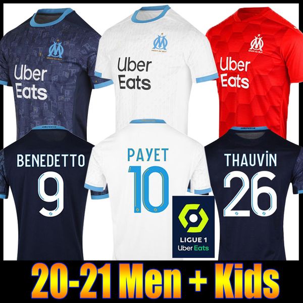 

thailand maillot om olympique de marseille soccer jersey 2020 2021 marseille maillot de foot benedetto payet  gustavo 20 21 thauvin shirts, Black;yellow