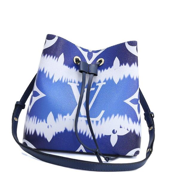 

drop ship womens leather bucket bag bolsa de hombro trend style drawstring shoulder bags luxury designer lady messenger crossbody bags