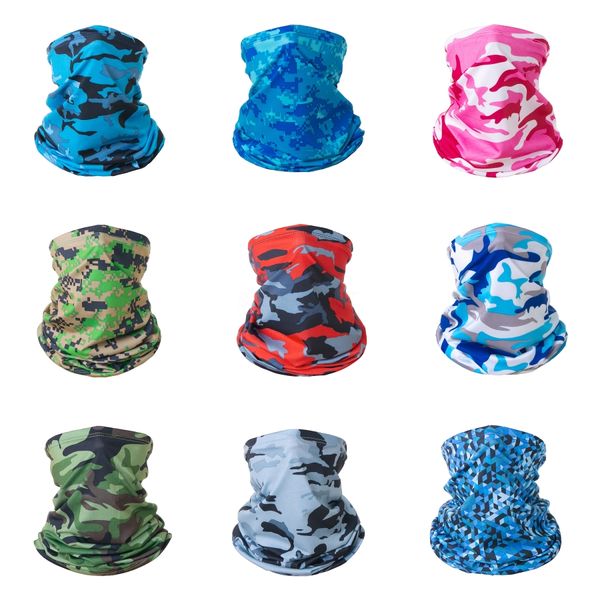

leaf camouflage skull skeleton seamless magic headband bandana army tube neck man face mask bicycle head skull scarf headwear #692#125#640, Black