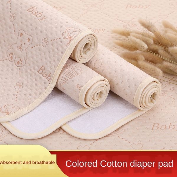

9fduw newborn baby pad waterproof washable cotton nursing mattress diaper breathable children leak proof large diaper mattress care pa