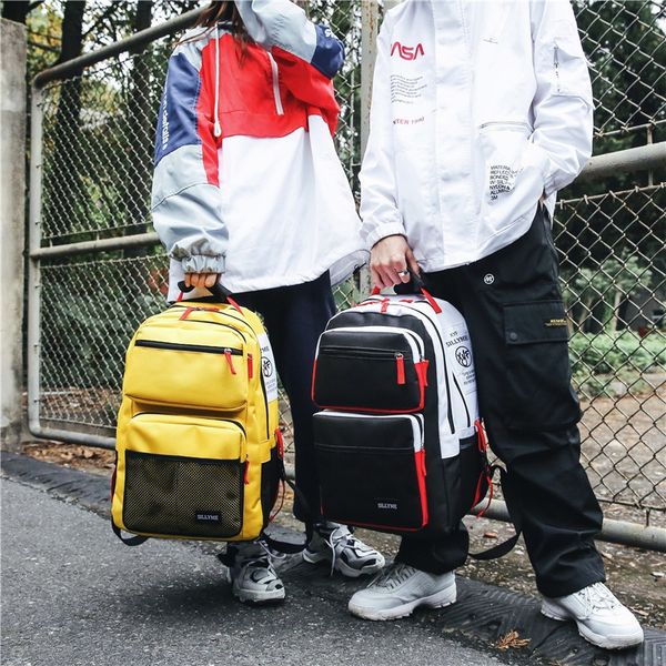 

hasmt 2019 new schoolbag fashion trend british academic bag backpack style junior high school and senior high school students travel backpa