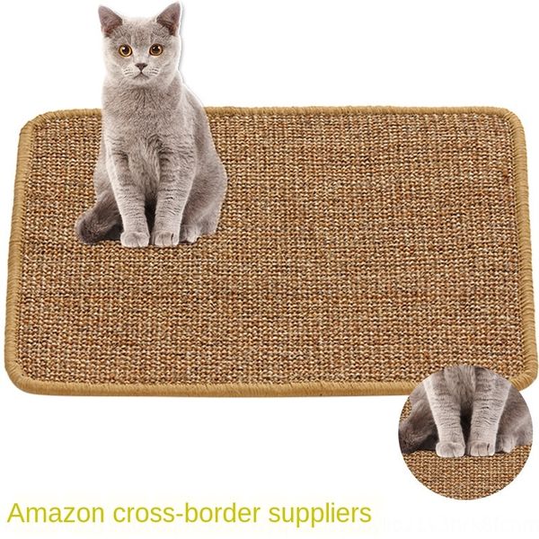 

sisal cat grab cushion protective sofa cushion pet cat claw pad table leg protection sofa pad linen carpet floor mat