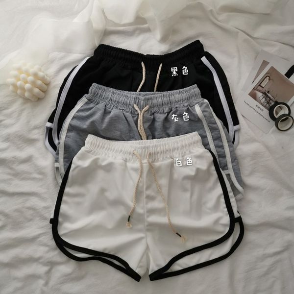 

2020 new korean version of loose slimming casual pants sports shorts yoga pants pants student pajamas women, Black;white