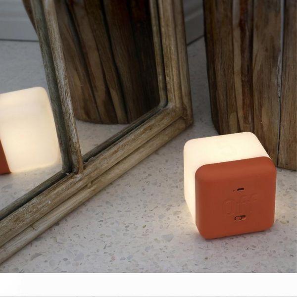 

brelomg rubik's cube fun flipping timed night lights night feeding bedroom warm energy saving led small table lamp 1 pc