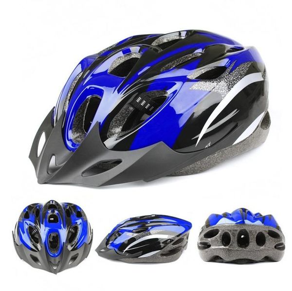 

bikeboy bicycle helmet cycling safety cap blue red silver road bike vents eps 4d helmet 52-60 cm bicicleta capacete