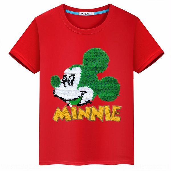 

mouse color flip children's sequins sequins mouse flip color t-shirt children's t-shirt, Blue