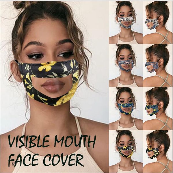 

lip clear mask lip language visible mouth face cover anti fog dust transparent masks printing solid color deaf mouth cover ljjp146