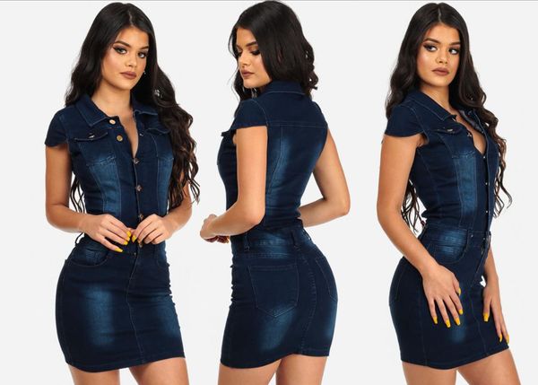 

2020 cowboy dress self-cultivation sleeveless short fund package nightclub hip skirt skirt half-body skirt, Black;gray