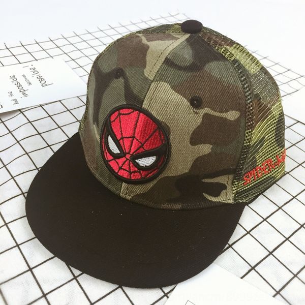 

wm68 детской spider детского мультфильма вышитого плоские хип-хоп хип-хоп сетки чистого плоского hat чистой шляпу, Yellow