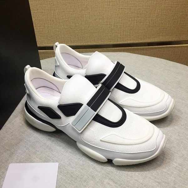

new arrival cloudbust sneakers mens shoes design breathable sports plus size hook &loop low casual men shoes sale scarpe da uomo, Black