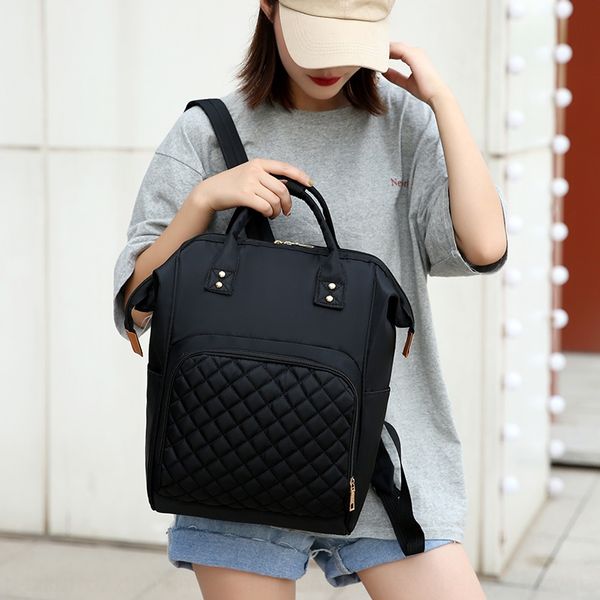 

lingge embroidery thread large capacity bottle backpack mommy bag nursing bottle pregnant baby bag multifunctional mom backpack