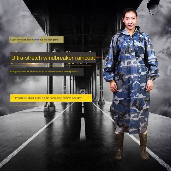 

windbreaker raincoat cloak body windbreaker body clothes navy camouflage pvc jumpsuit mine clothes raincoat poncho, Red;brown