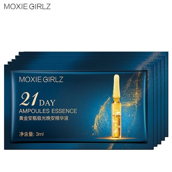 

3ml x 21pcs moxie girls ampoules essence natural health tender essence shrink pores serum repair dry skin clean wholesale lot