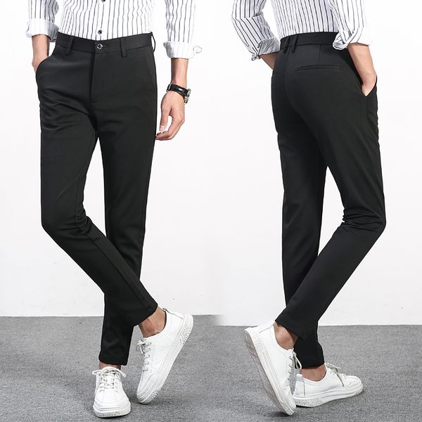

men casual pants, Black