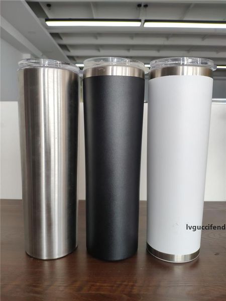 

30oz stainless steel skinny tumbler double wall vacuum drinking cup portable cold cup with lid and straw wine glassesa02