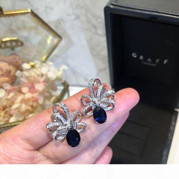 

designer earrings luxury diamond women earrings 2019 new limited edition earrings dating party ladies fashion elegant, Golden;silver