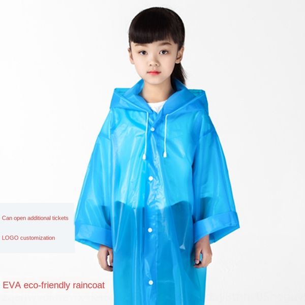 

m1fzf environmental eva non-disposable children poncho outdoor environmentally friendly eva no disposable student raincoat hiking cycling st, Red;brown