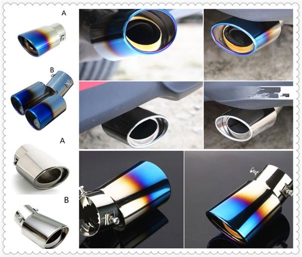 

car decoration muffler tail throat exhaust pipe modeling for wind r-space 2 3.2 initiale fluence alpine