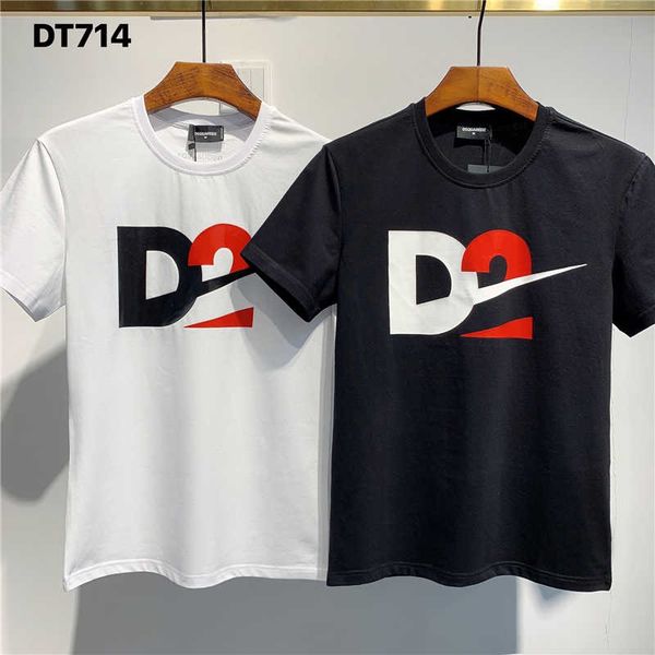 

dsquared2 dsq2 ss20 нового прибытия верхнего качество d2 одежды для мужчин футболки для печати улицы износ тройники с коротким рукавом -3xl, White