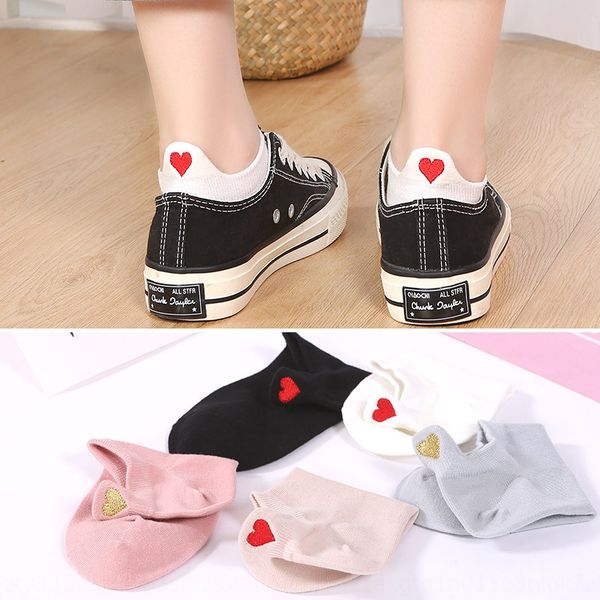 

women's shallow love low-women's ins stylish thin boat cotton cotton socks boat socks cute, Pink;yellow