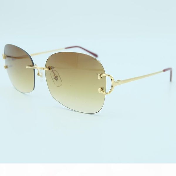 

oversized sunglasses mens fashion products 2018 sun glasses rimless big sunglass, White;black