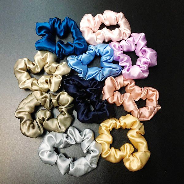 

silk elastic hair band satin hair ring elegant ties