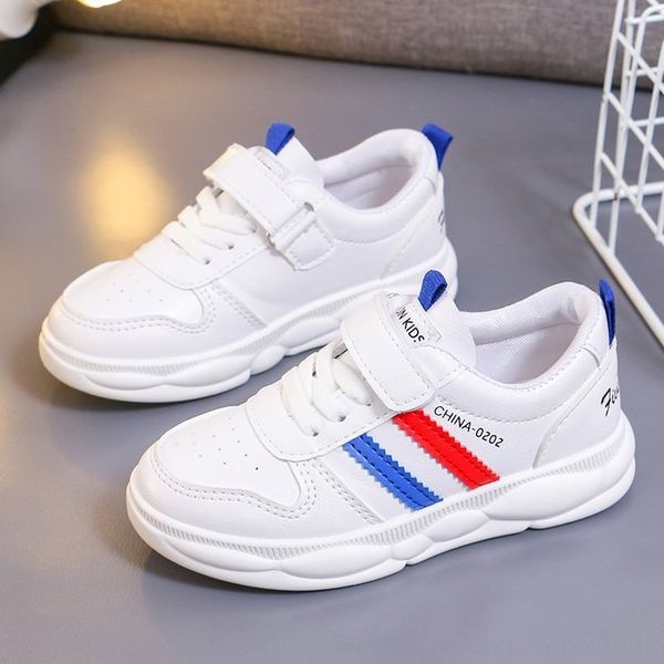 

autumn 2020 new children's casual boys' running girls' all-match sports and sports shoes white shoes anti-skid bottom tide, Black