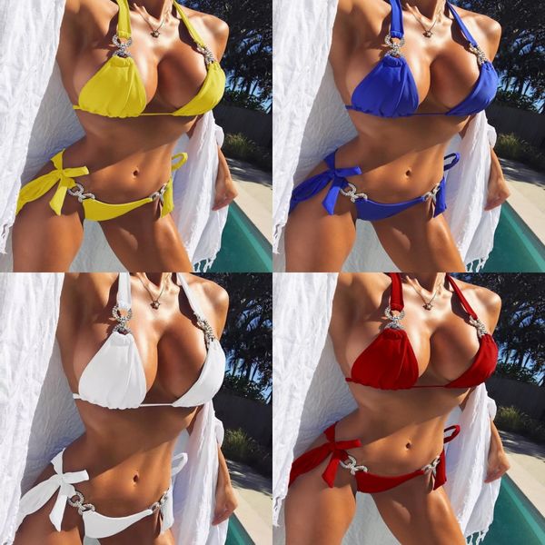 

new bikini push up swimwear women swimsuit retro vintage bikini set beach plus size bathing suits swim wear#471, White;black