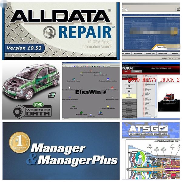 

auto repair software alldata v10.53 all data with mitchll software ats-g car repair data 50 in1tb hdd usb3.0 faster
