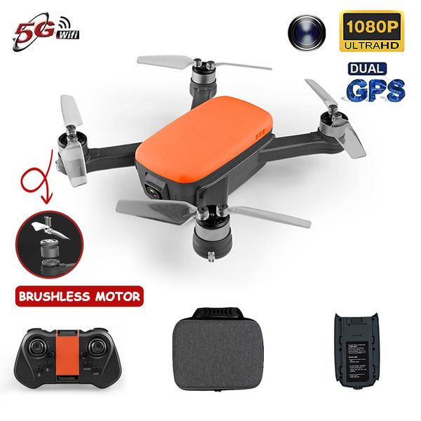 

913a mini rc drone 1080p hd camera professional aerial pgraphy 5g wifi gps positioning brushless motor quadcopte