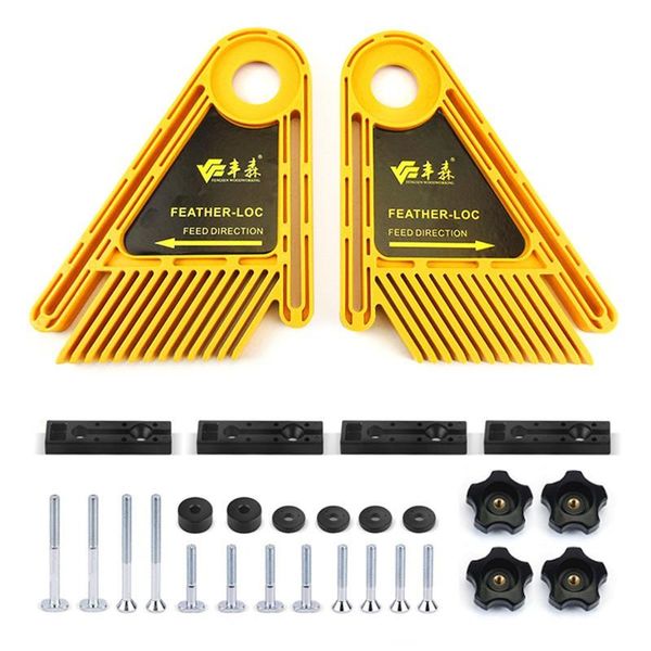 

multi-purpose feather loc board set for diy woodworking engraving machine double featherboards miter gauge slot woodwork
