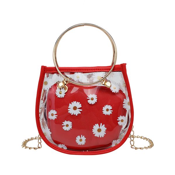 

new mother transparent bag fashion small square bag one shoulder oblique cross hand bag