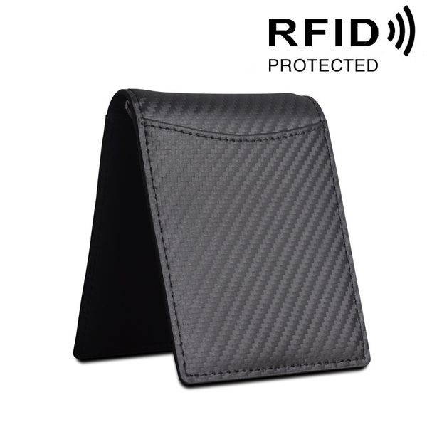 

fashion short bifold vintage elegant black casual business carbon fiber genuine leather designer wallets for men rfid protection, Red;black
