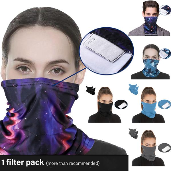 

digital printing seamless headscarf party mask sweat-absorbent bib wristband magic bandana for kid and adults pm2.5 filter mask