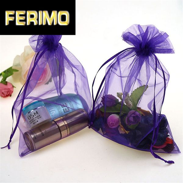 

gift wrap 50pcs 7x9 9x12 10x15 13x18cm organza bag jewelry packaging bags wedding party decoration drawable sachet pouches 55