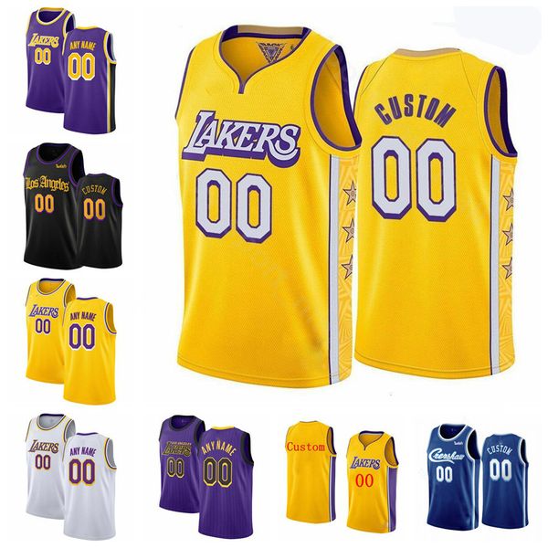 

men customized lebron 23 james los angeles nba lakers 2020 anthony 3 davis kyle 0 kuzma city alex 4 caruso basketball jersey, Black;red