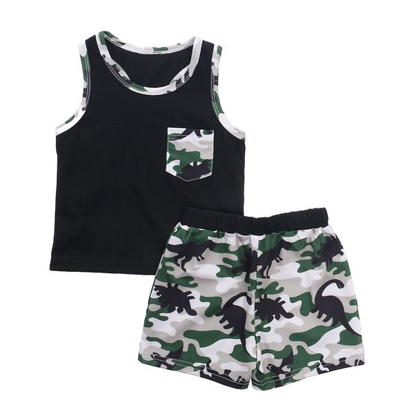 

clothing sets baby boys clothes 2021 est summer born sleeveless +shorts 2pcs tracksuits for toddler fashion sports suits, White