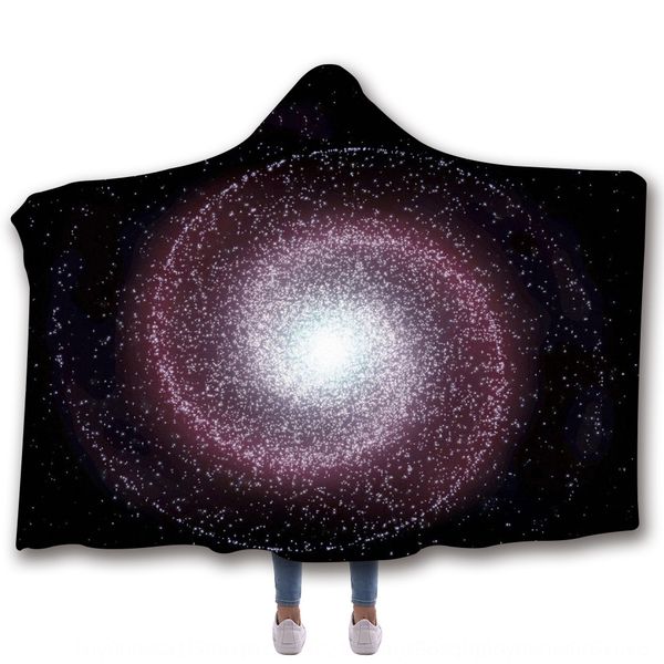 

defrj beauty3d printing hooded thickened double layer beauty3d digital printing hooded cloak digital blanket blanket cloak thickened double, Blue;gray