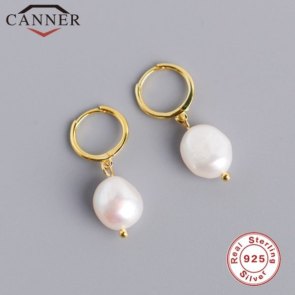 

januarysnow japanese and korean baroque irregular freshwater pearl earrings 925 sterling silver small hoop earring for women fashion jewelry
