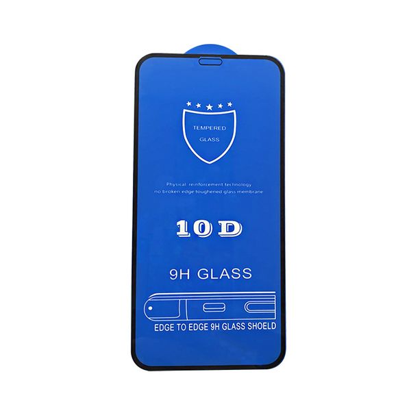 

10D HD Tempered Glass for iPhone 11Pro Max/11Pro/11/XS Max X/XS Anti-Scrath Screen Protective High Quality Shockproof 9H Glass Film