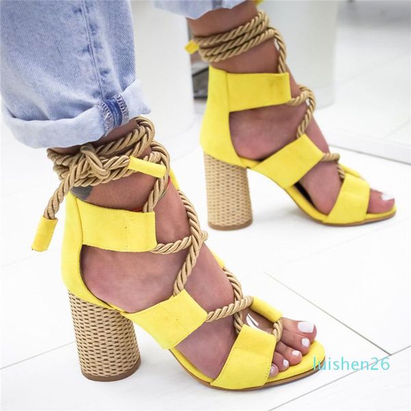 

summer espadrilles women sandals hemp heel pointed fish mouth sandals woman lace up women platform sandals l62, Black