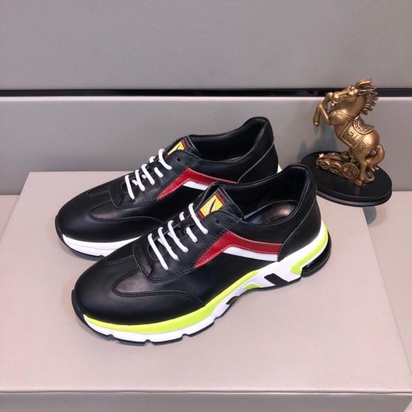 

2019h spring and summer new limited edition men's casual shoes, fashion sports shoes, tide brand lace shoes original box packaging: 38, Black