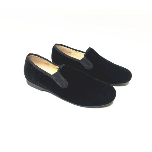 

shoes women flat comfortable dress women leather shoes slip-on loafer black velvet