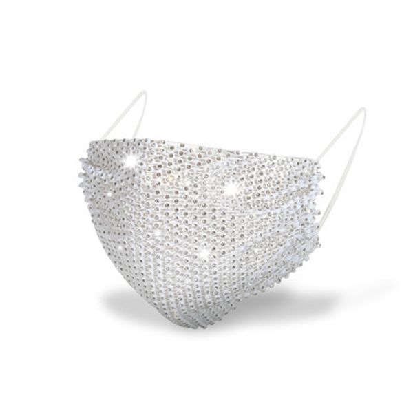 

multi-functional bling rhinestone headscarf night club mask to keep warm and energetic halloween props skull and changeable face mask mas#55