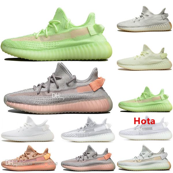 

west clay v2 rainbow "kanye discoloration sesame white static mens running shoes butter mens sport designer sneakers trainers size 36-4